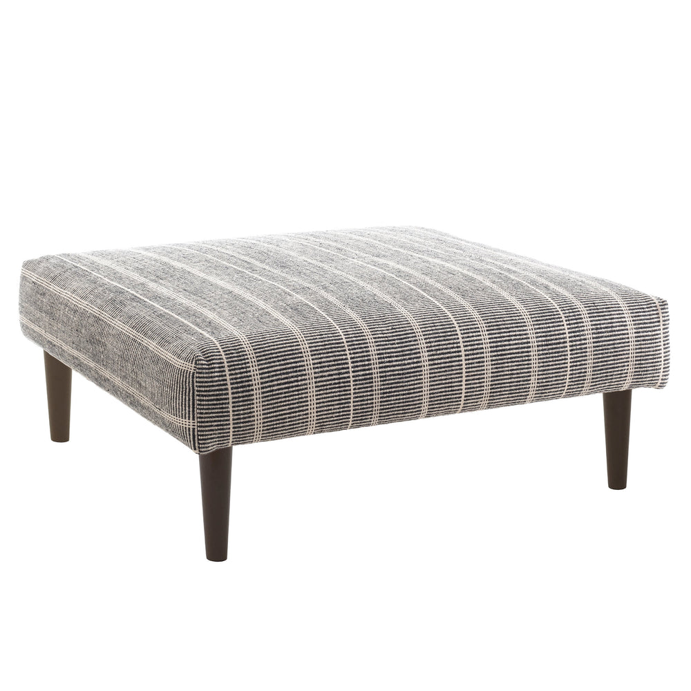 Samson PET Custom Rug Ottoman | Black