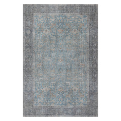 Corinne Vintage Washable Rug | Blue