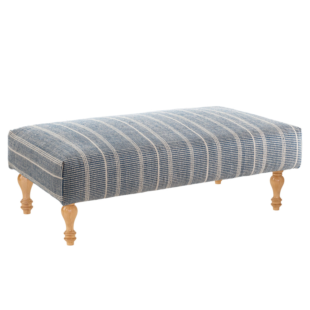 Samson PET Custom Rug Ottoman | Navy