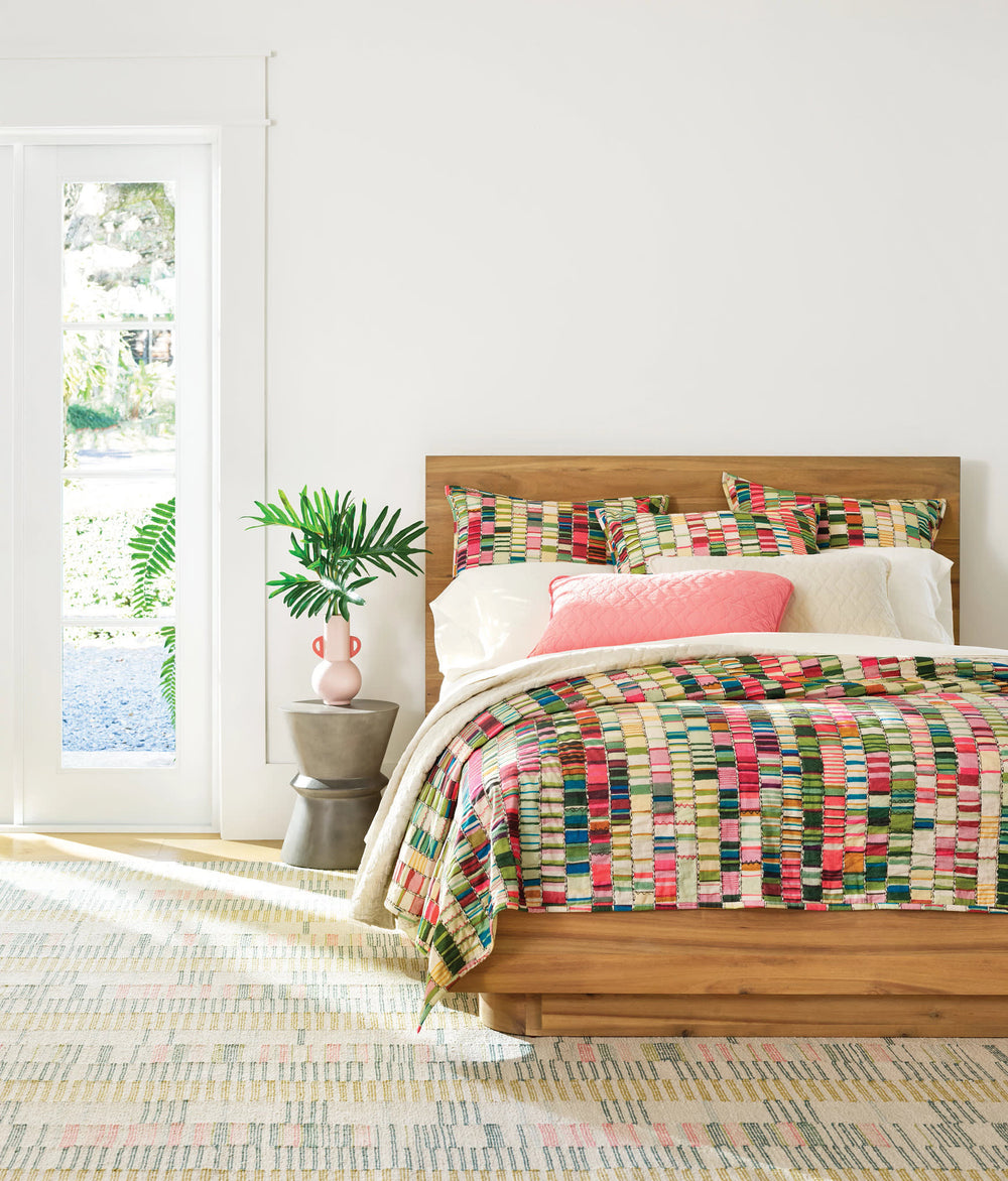 Penelope Stripe Coverlet | Multi