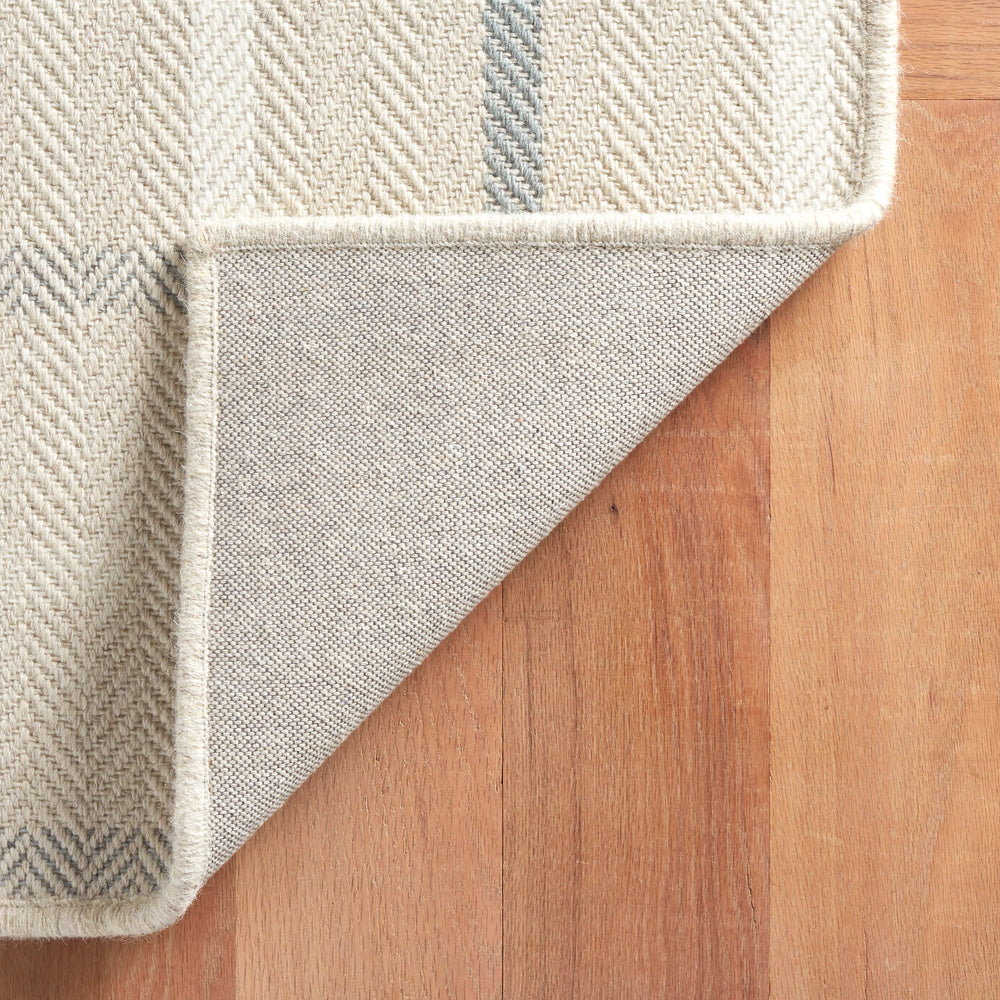 Jackson Woven Wool Custom Rug | Beige/Slate