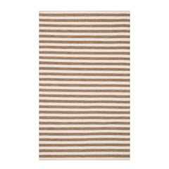 Ladder Stripe Handwoven Wool Rug | Natural/Ivory