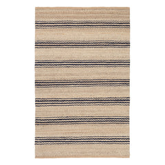 Jute Ticking Handwoven Rug | Indigo