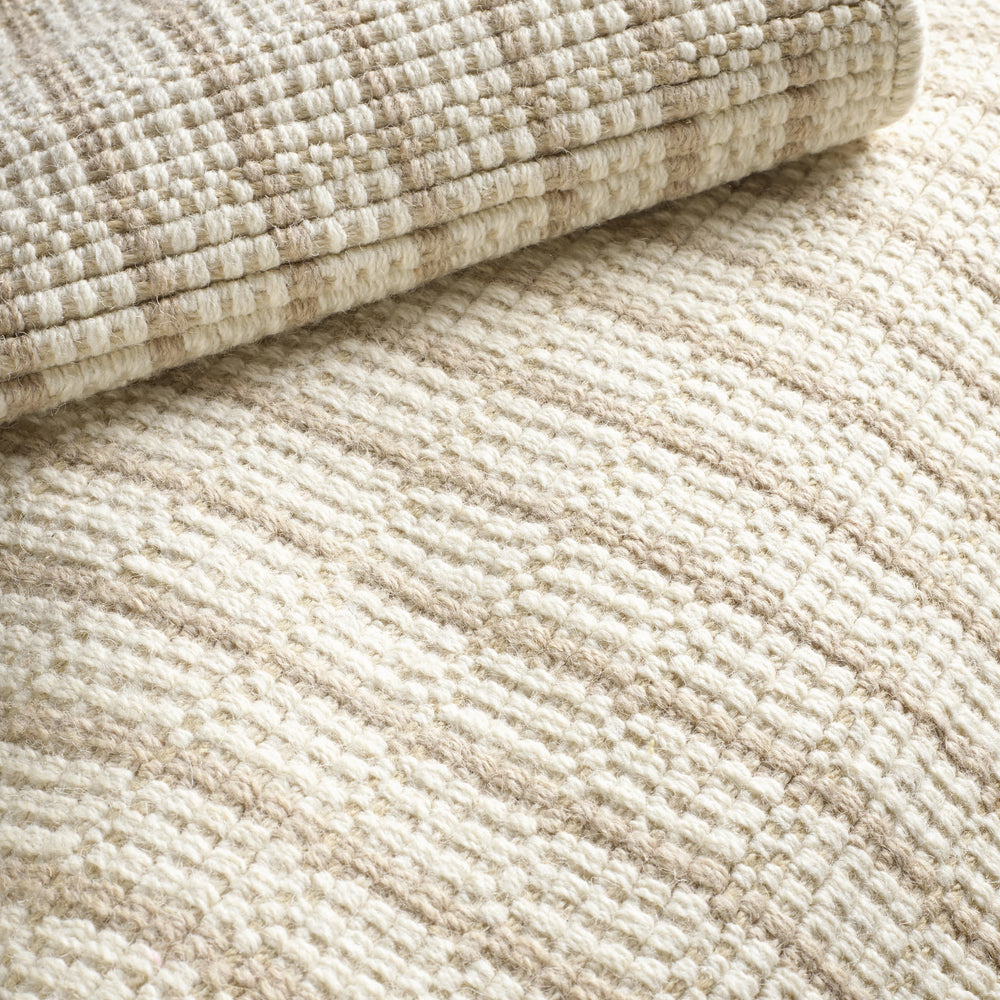 Lawrence Woven Wool Custom Rug | Natural