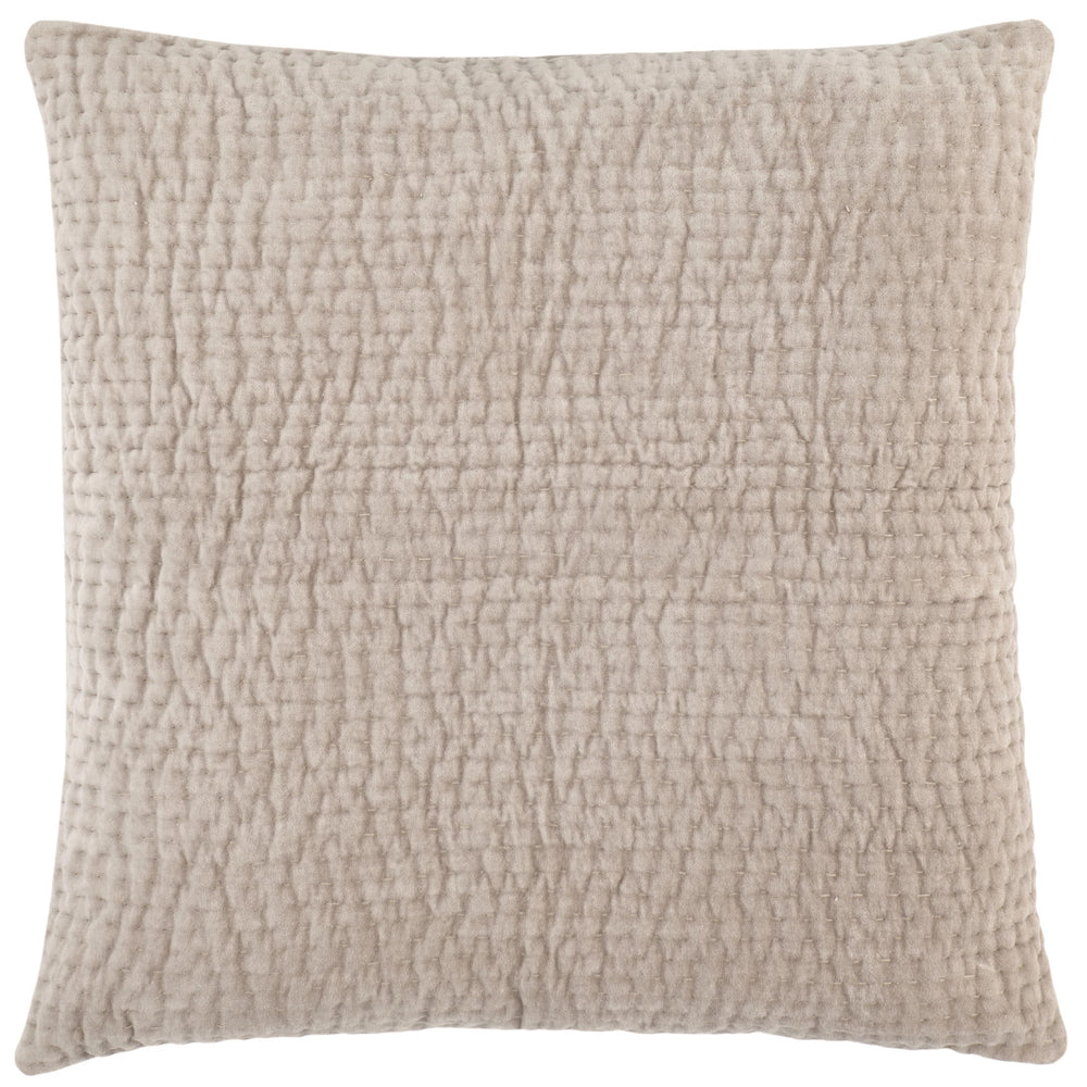 Viola Velvet Grey Quilted Sham