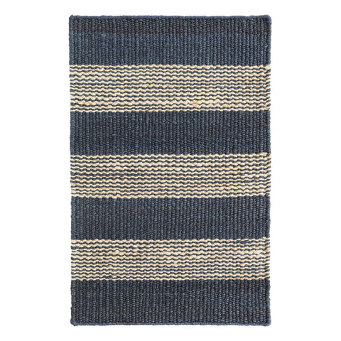 Sailor Handwoven Jute Rug | Blue