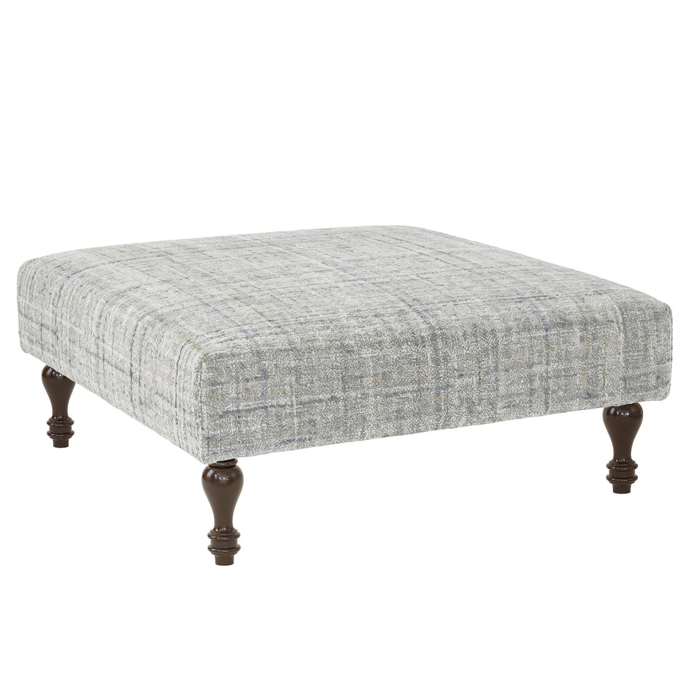 Harris Rug Ottoman | Blue/Brown