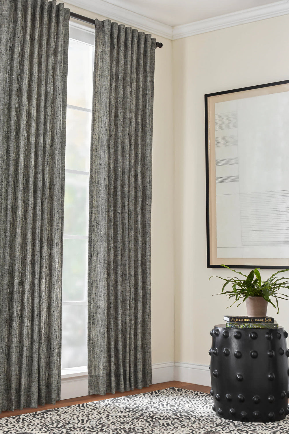 Greylock Curtain Panel | Black