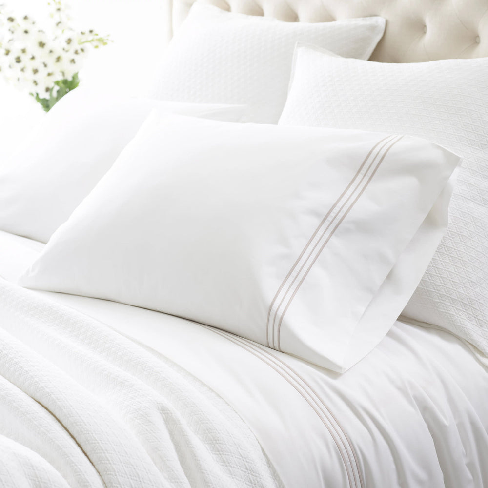 Trio Flat Sheet | Pearl Grey