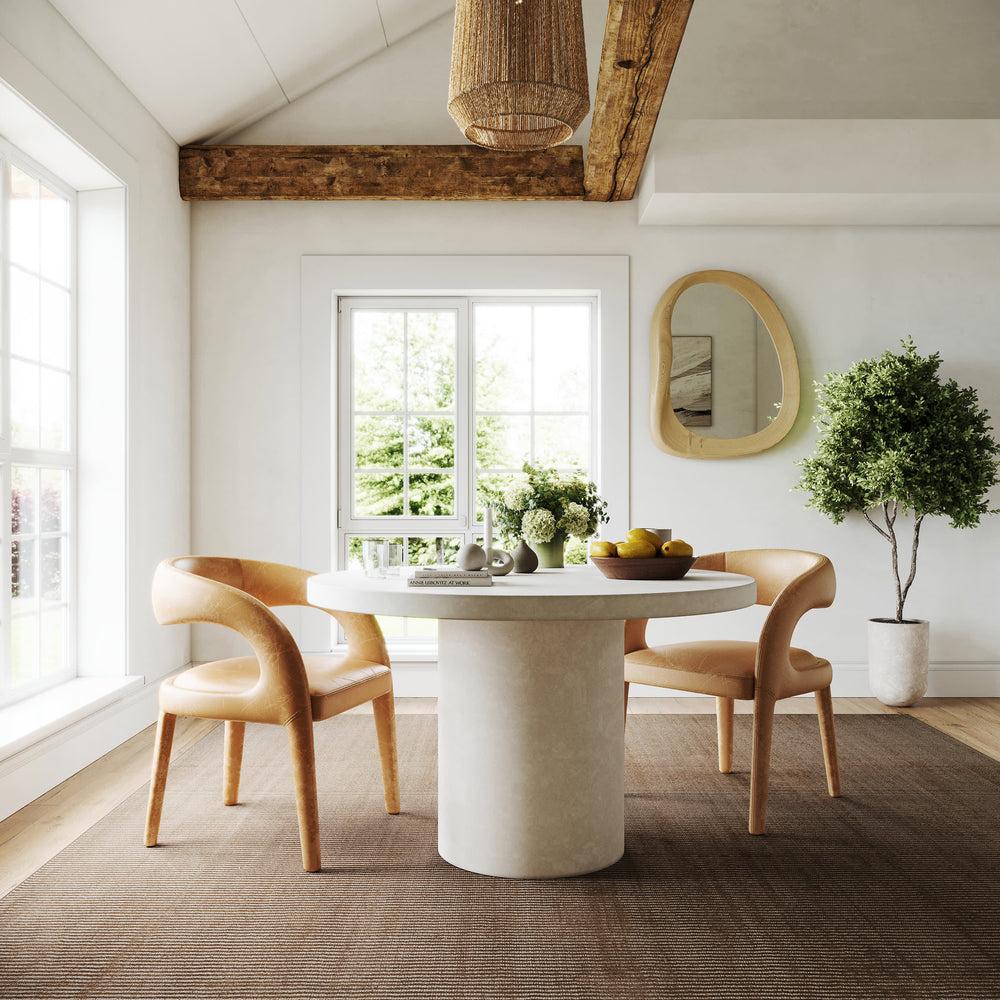 Delphine Textured Indoor/Outdoor Custom Rug | Brown