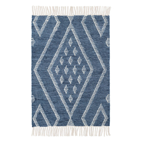 Healy Handwoven Wool Rug | Blue
