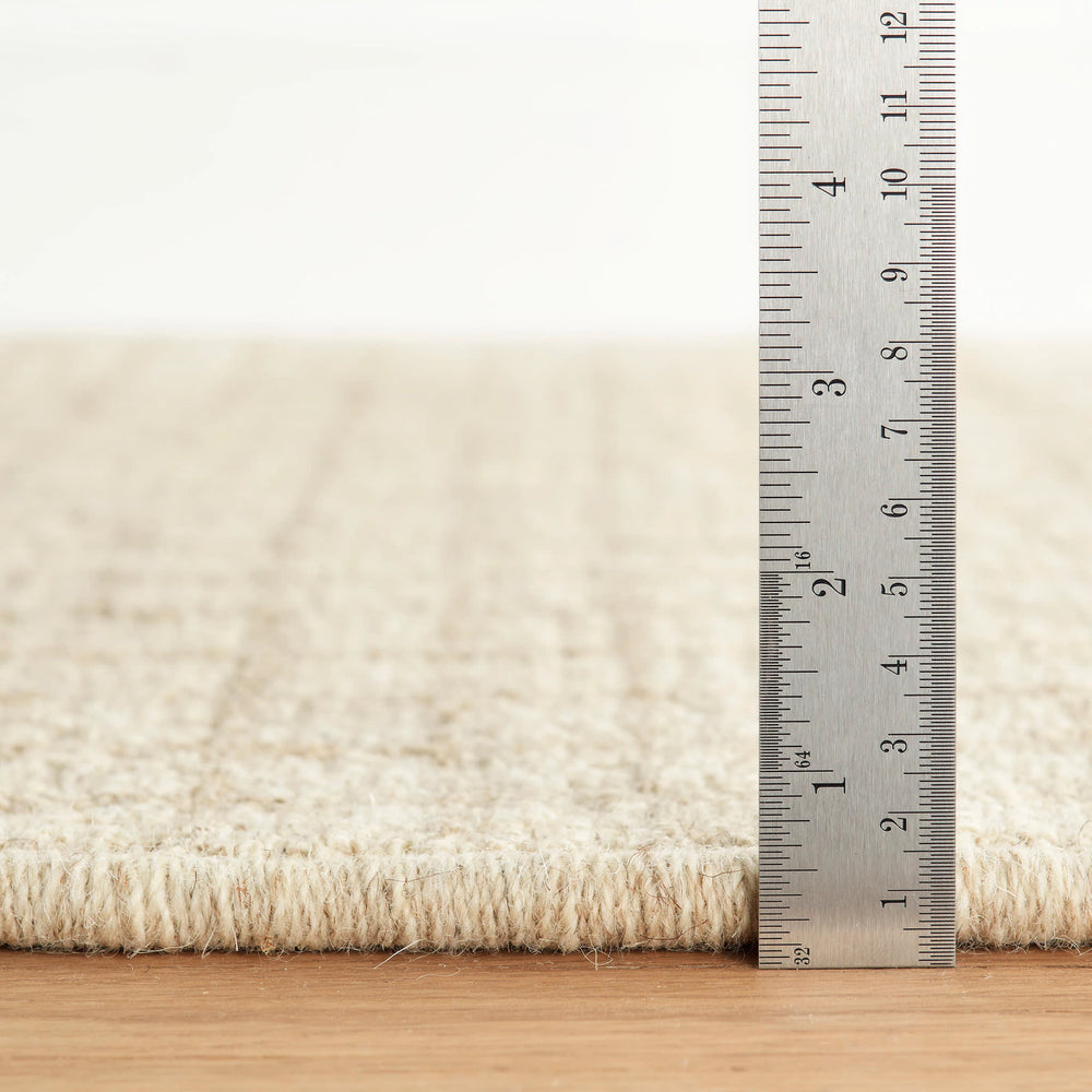 Conall Hand Micro Hooked Wool Custom Rug | Natural