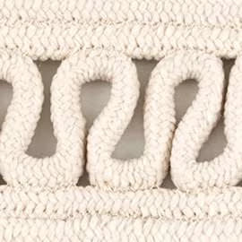 Reef Handwoven Indoor/Outdoor Oval Rug Swatch | Ivory