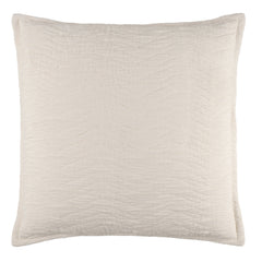 Shores Gauze Quilted Sham | Dove White