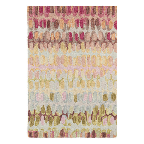 Paint Chip Hand Micro Hooked Wool Rug | Pastel