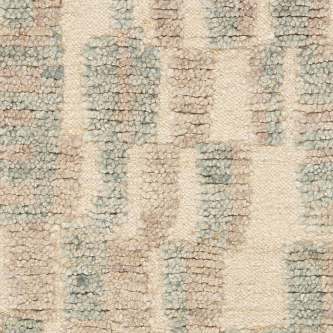 Lalita Abstract Bohemian Rug Swatch | Teal