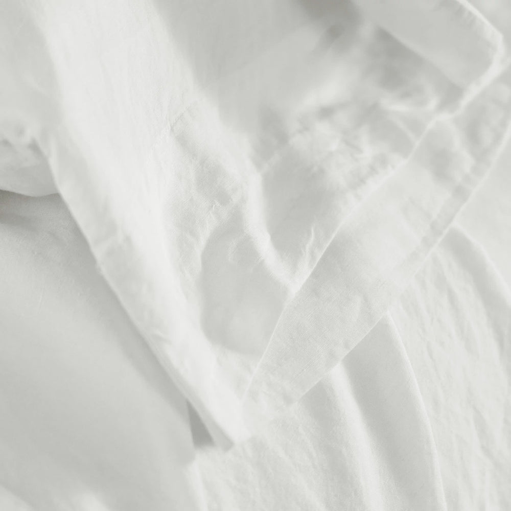 Luna Linen Sheet Set | White