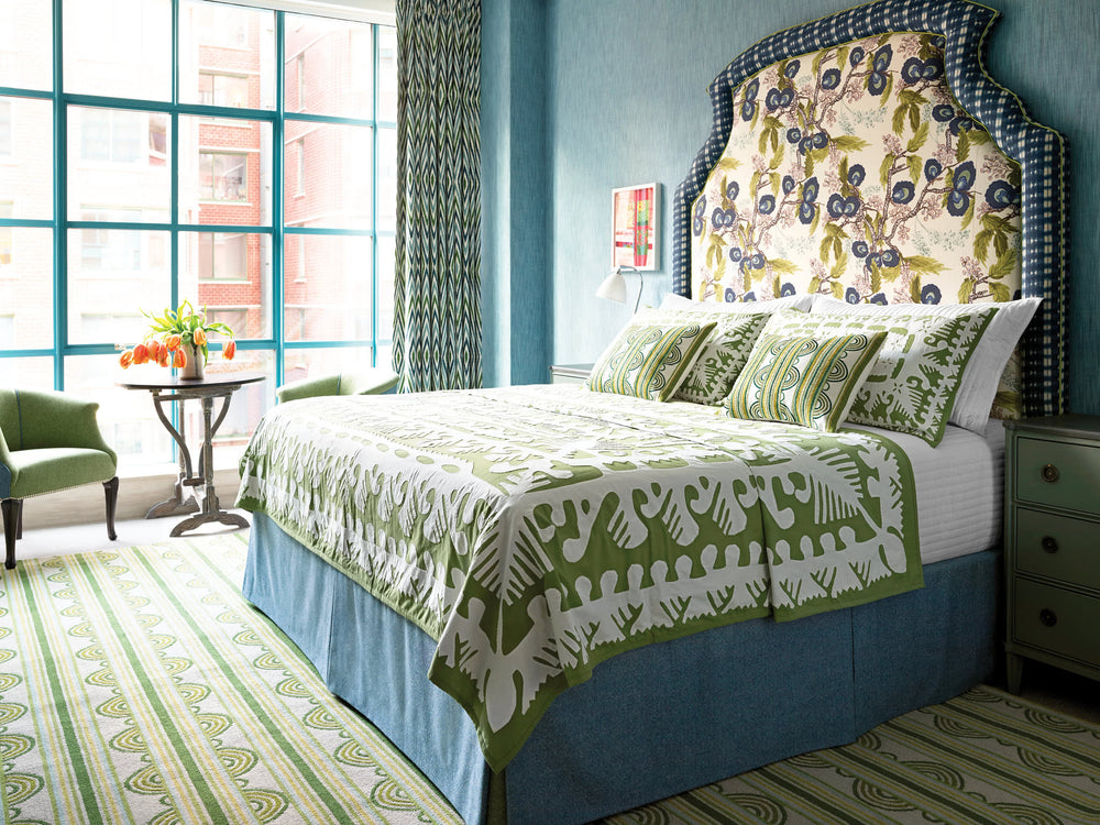 Knight Wood Cutwork Sham | Olive