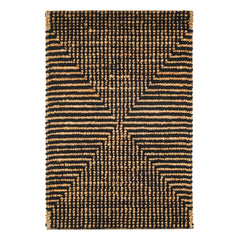 Kelan Handwoven Jute Rug | Black
