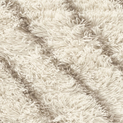 Moroccan Lines Handwoven Performance Rug Swatch | Grey