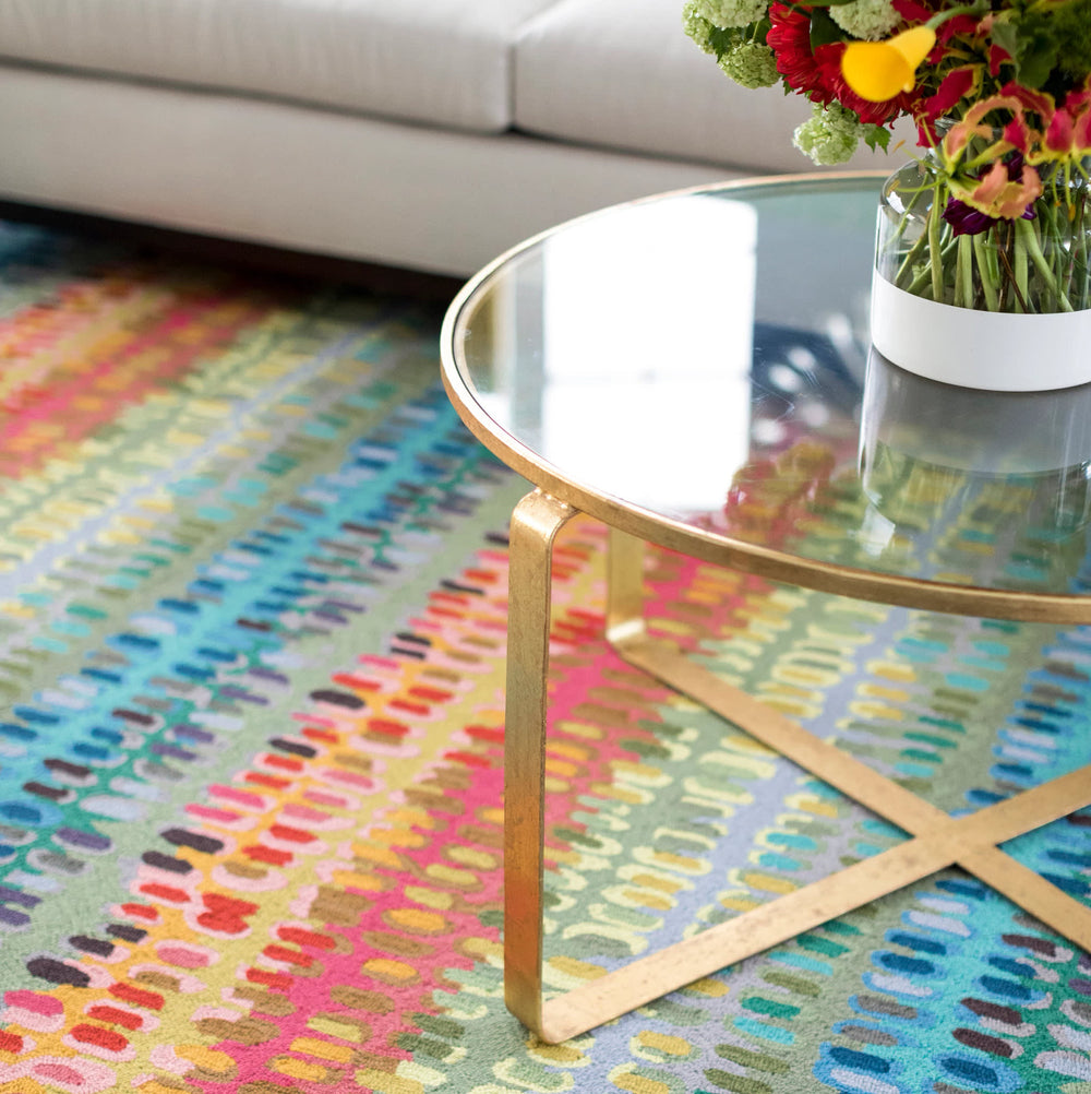Paint Chip Hand Micro Hooked Wool Rug | Multi