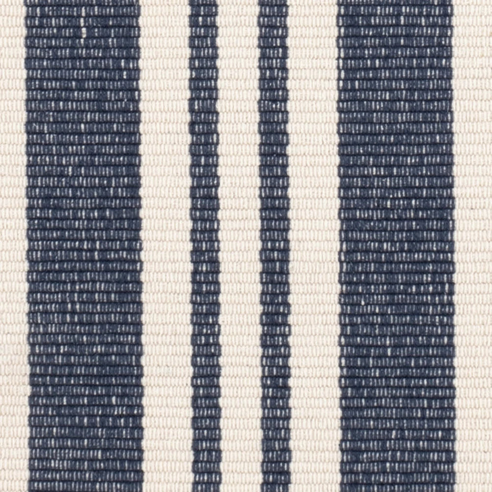 Irving Stripe Handwoven Cotton Rug Swatch | Ivory