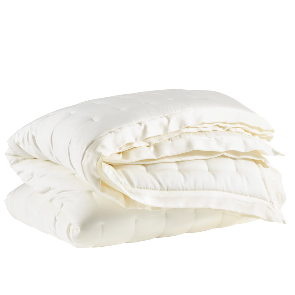 Silken Solid Puff | Ivory