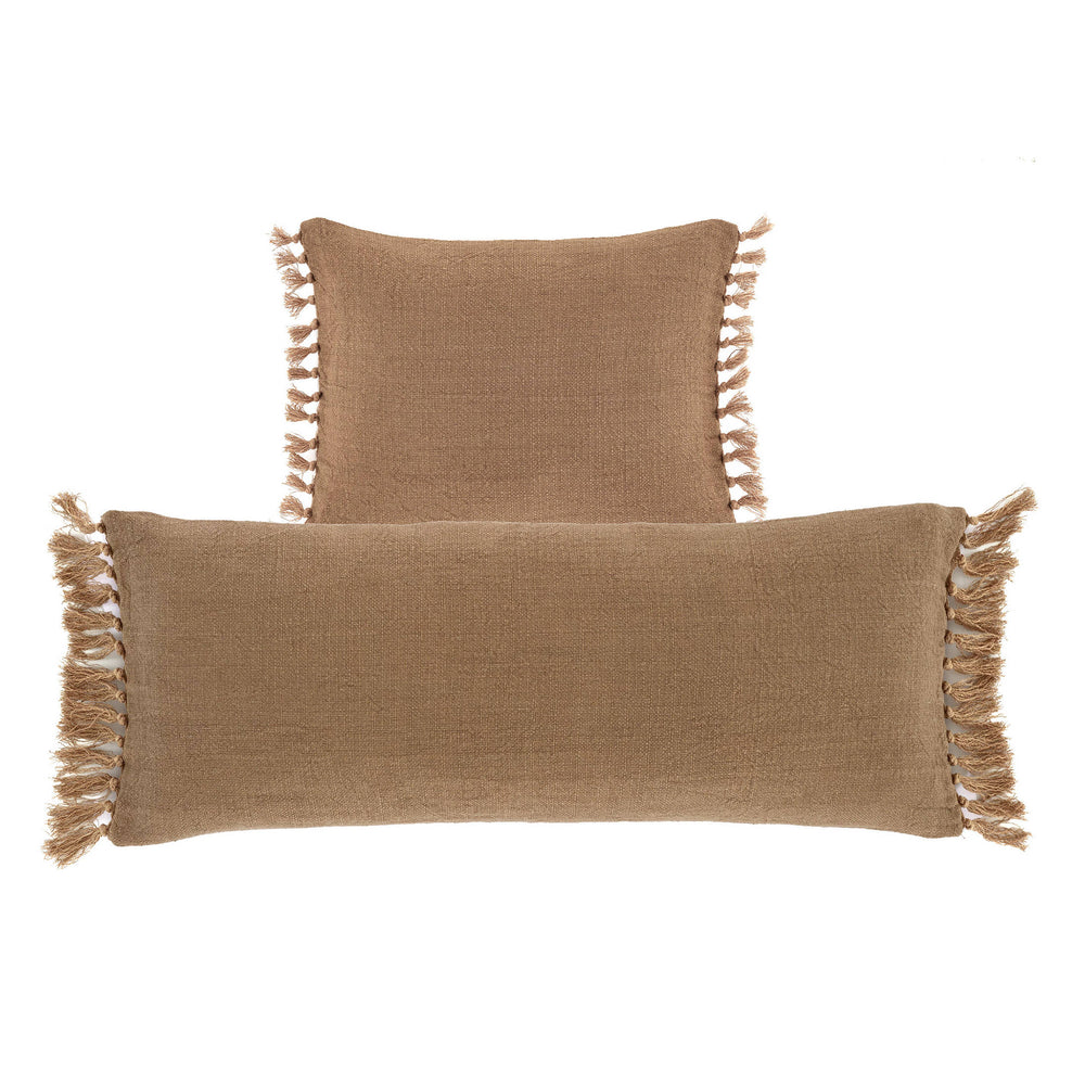 Evelyn Linen Decorative Pillow Cover | Parchment