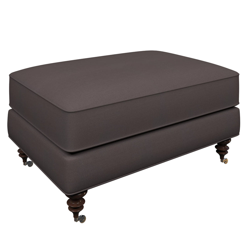Norfolk Ottoman | Estate Linen Shale