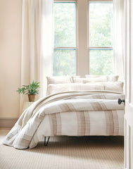 Napa Stripe Linen Sham | Natural