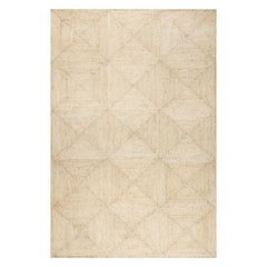 Lattice Tiled Jute Rug | Ivory