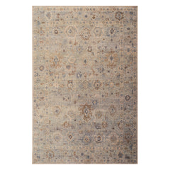 Calyne Traditional Bordered Washable Rug | Blue