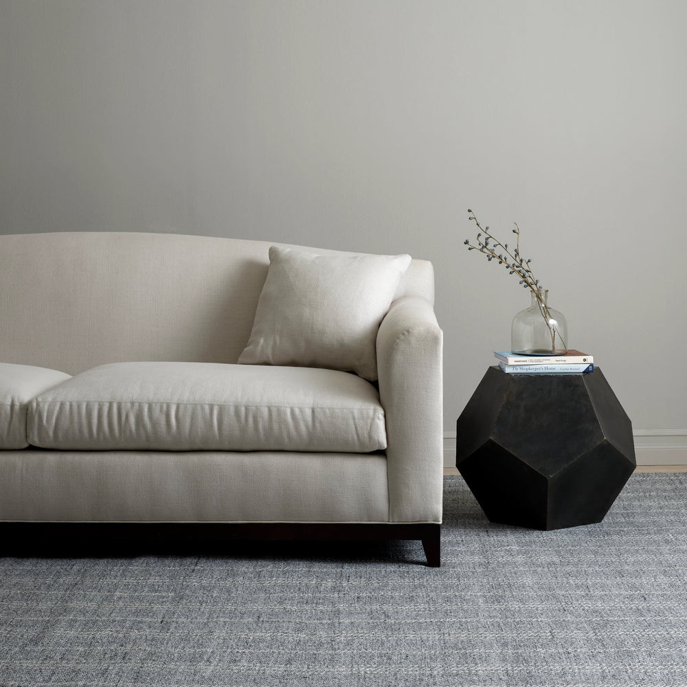 Melange Stripe Handwoven Indoor/Outdoor Rug | Grey/Ivory