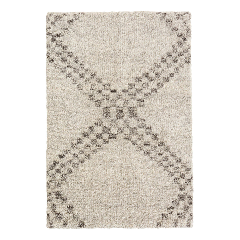 Zillah Hand Knotted Wool Rug | Grey