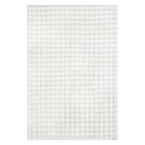 Katy Checkered Cloud Washable Rug | Off White