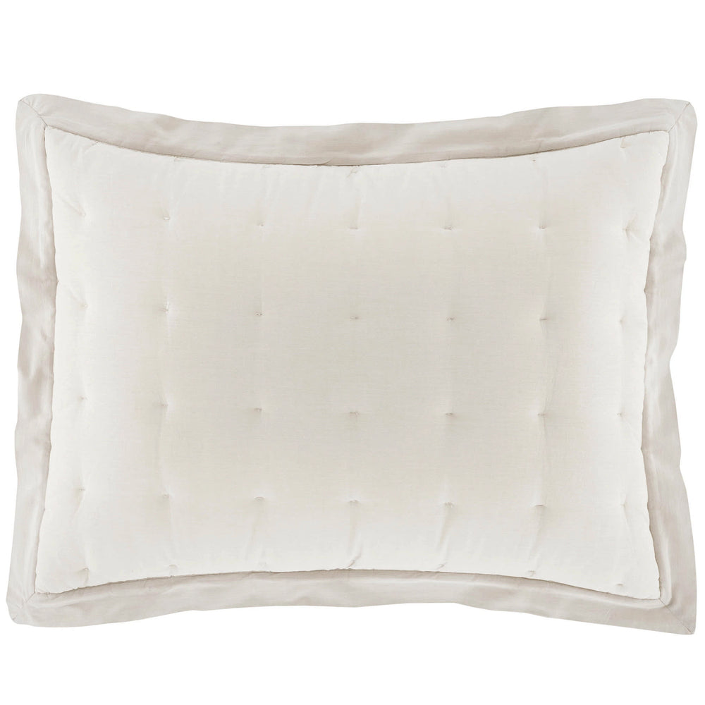 Cozy Cotton Puff Sham | Natural