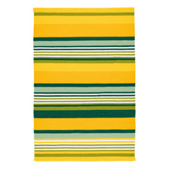 Sunny Stripe Handwoven Indoor/Outdoor Rug | Lemon
