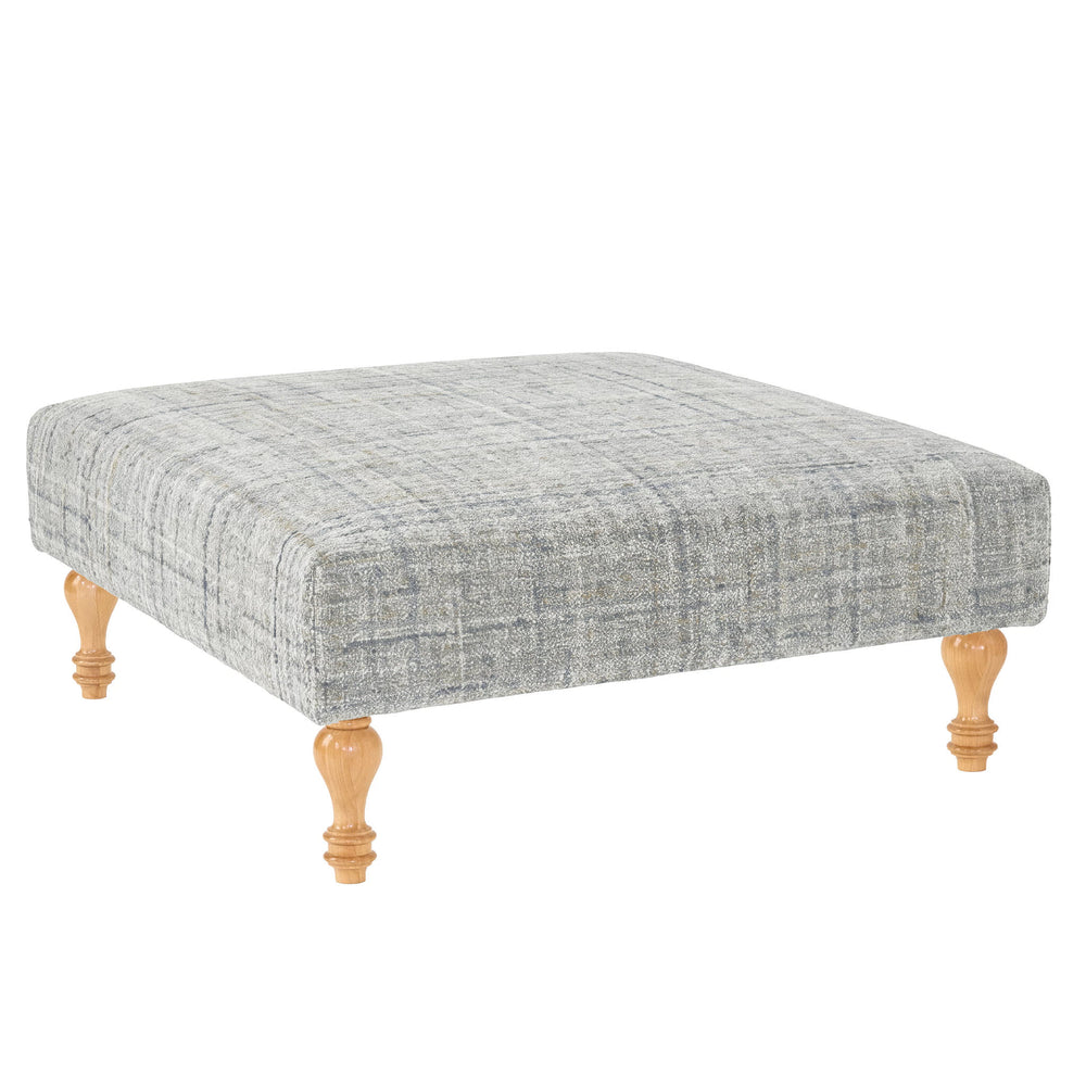 Harris Rug Ottoman | Blue/Brown