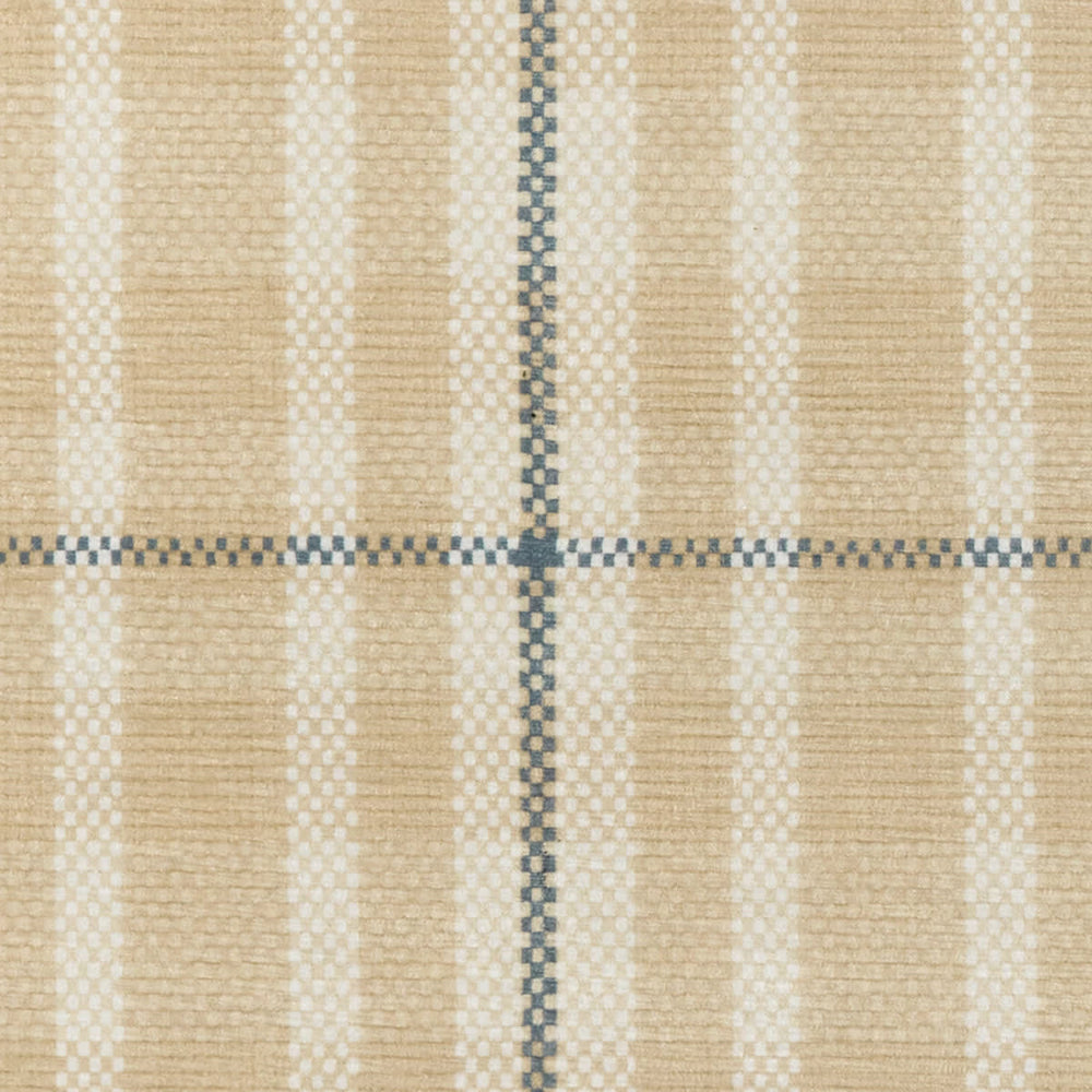 Hallie Plaid Machine Washable Rug Swatch | Khaki