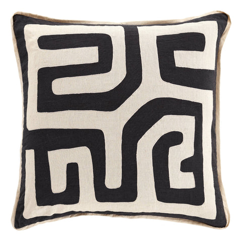 Tula Embroidered Decorative Pillow Cover | Brown