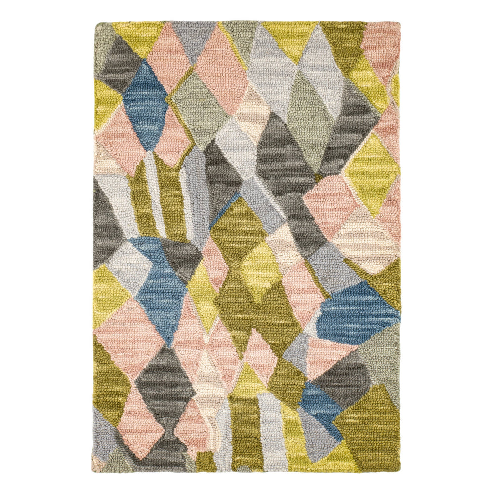 Deer Leap Hand Hooked Wool Rug | Coral