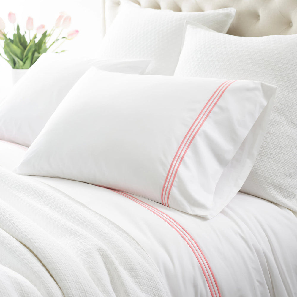 Trio Flat Sheet | Coral