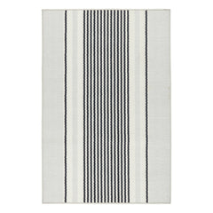Gunner Stripe Machine Washable Rug | Grey