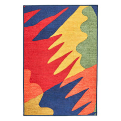 Graphic Machine Washable Rug | Multi