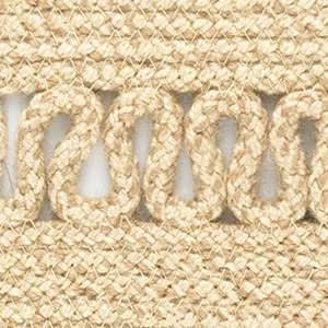 Reef Handwoven Indoor/Outdoor Oval Rug Swatch | Natural