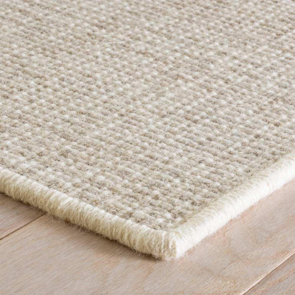 Checkers Woven Wool Custom Rug | Natural