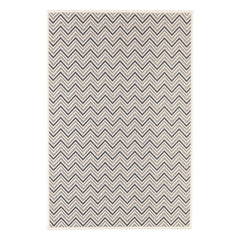 Happy Chevron Woven Indoor/Outdoor Custom Rug | Navy