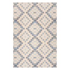 Orzalla Southwestern Diamond Washable Rug | Blue