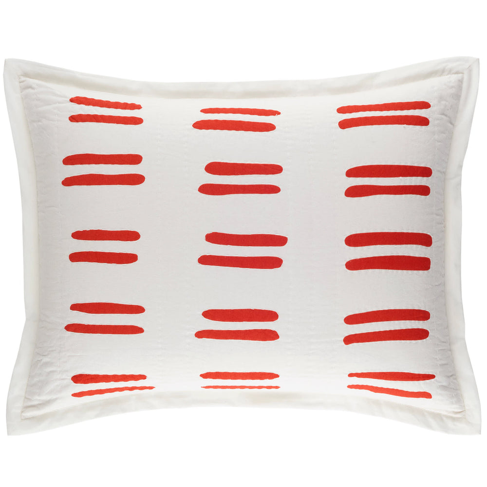 Bold Strokes Sham | Tangerine