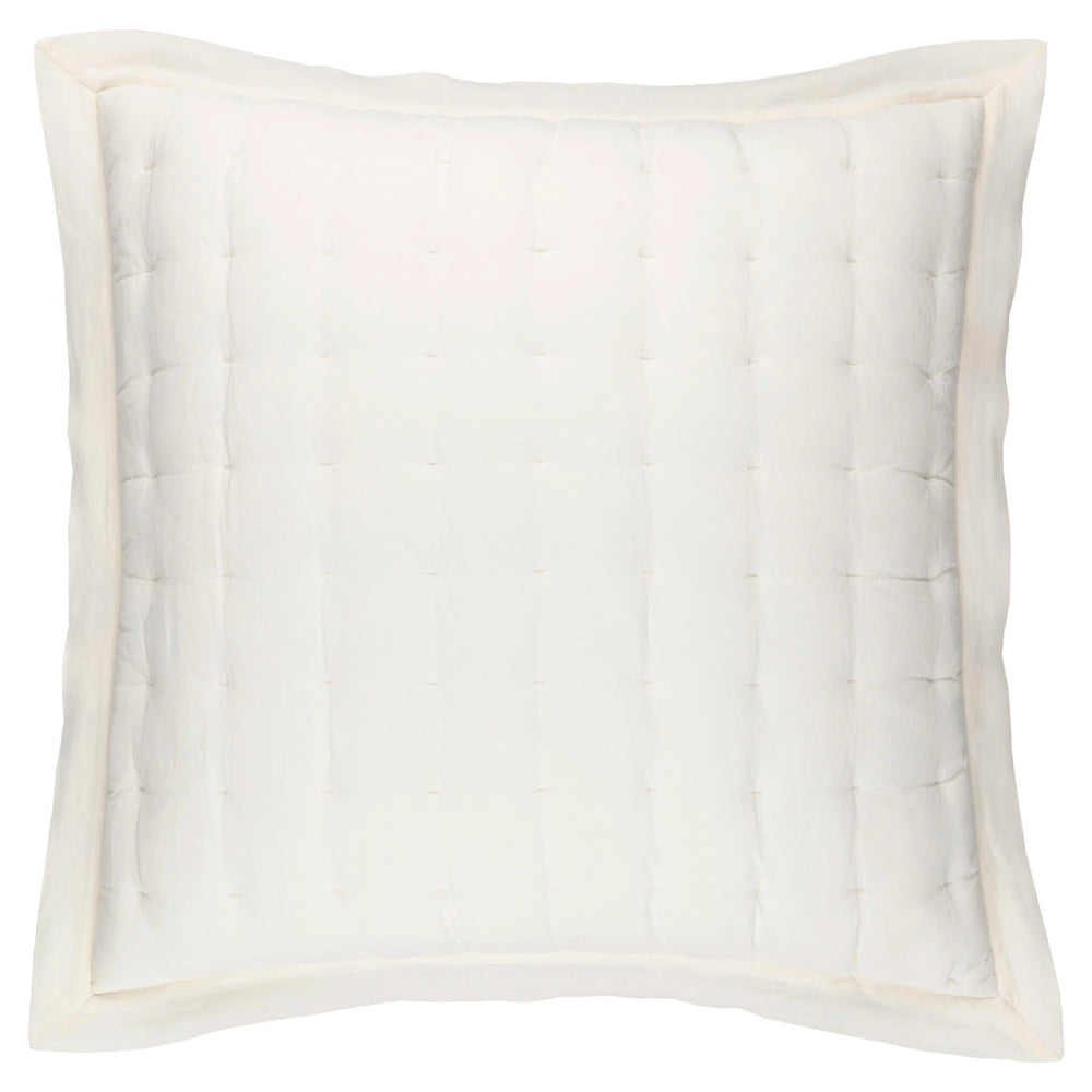 Lush Linen Puff Sham | Ivory